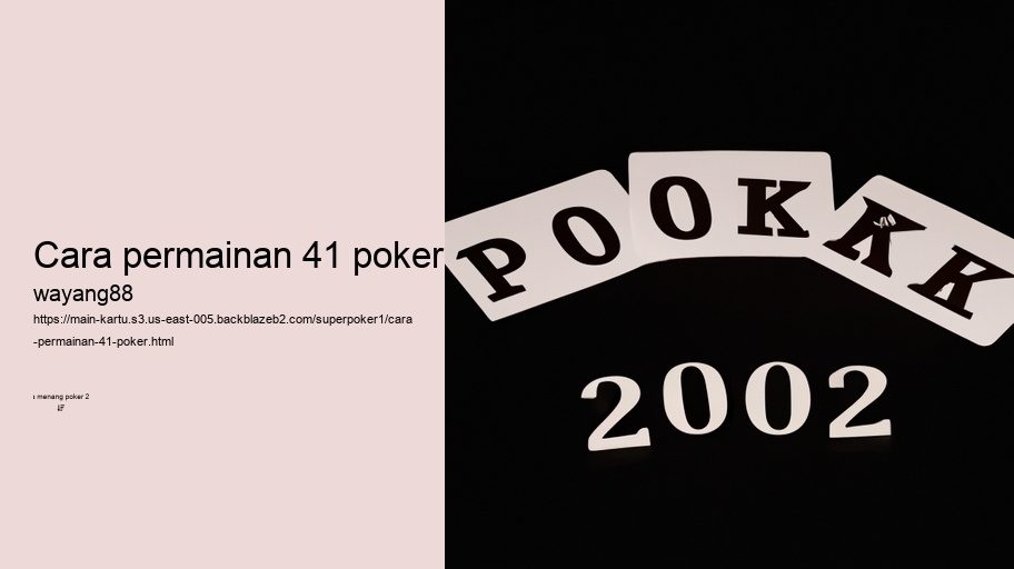 cara permainan 41 poker